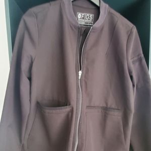 Black FIGS scrub Jacket